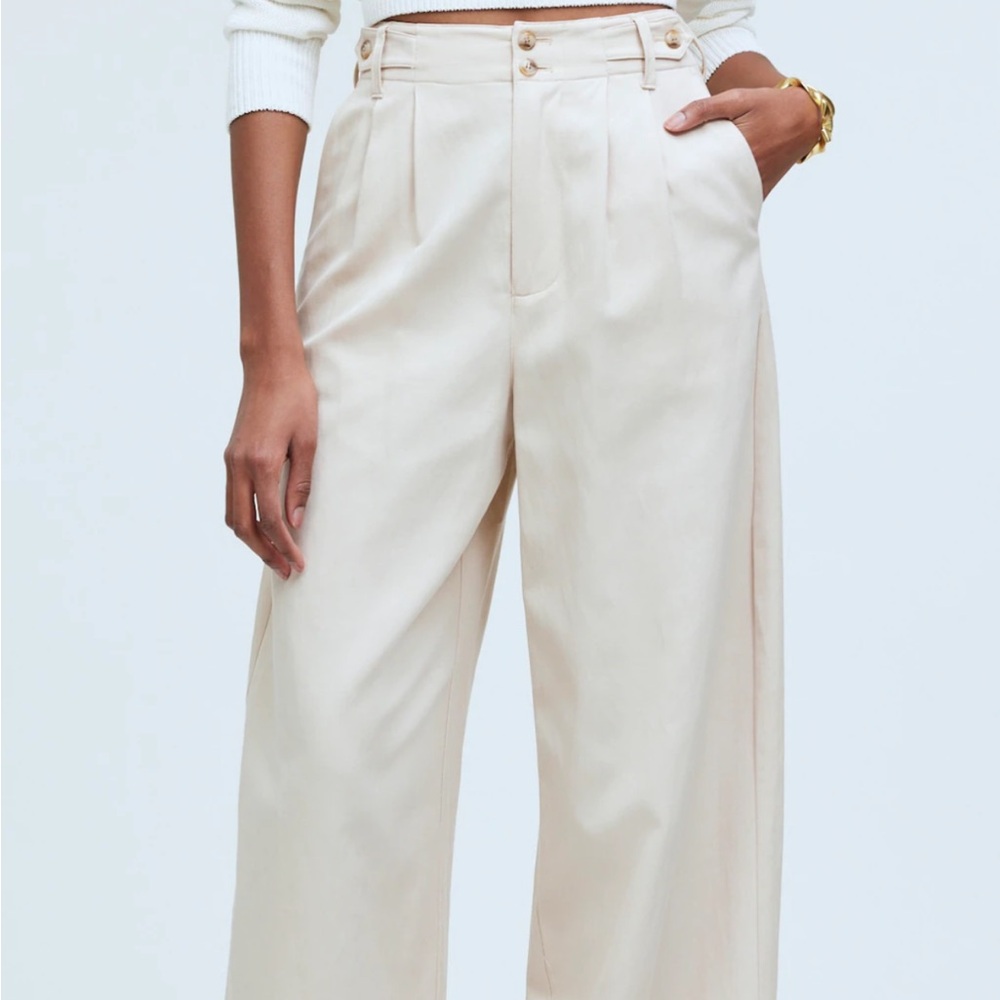 2 pairs Madewell Harlow wide leg pants- size 0 regular